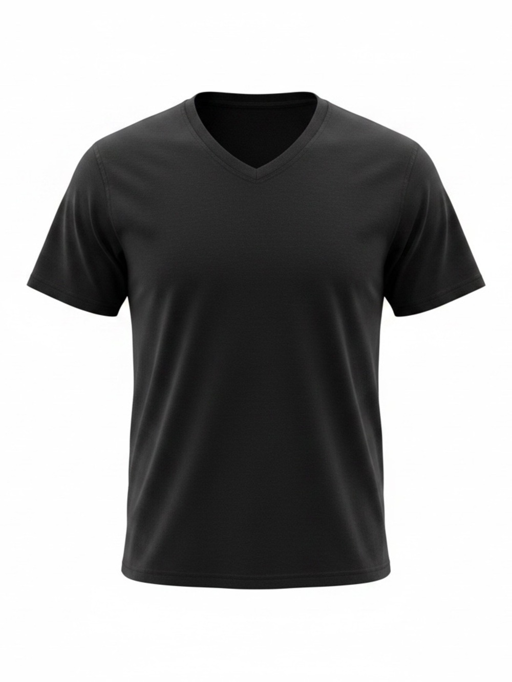 Matix Black V-Neck T-Shirt Mens Large Short Sleeve Cotton NWT